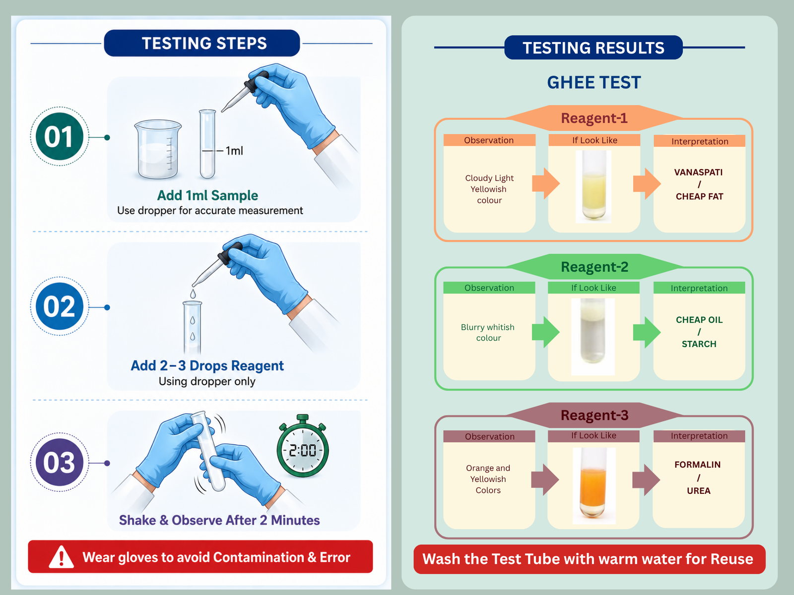 GHEE ADULTERATION DETECTION RAPID TEST KIT - Image 7