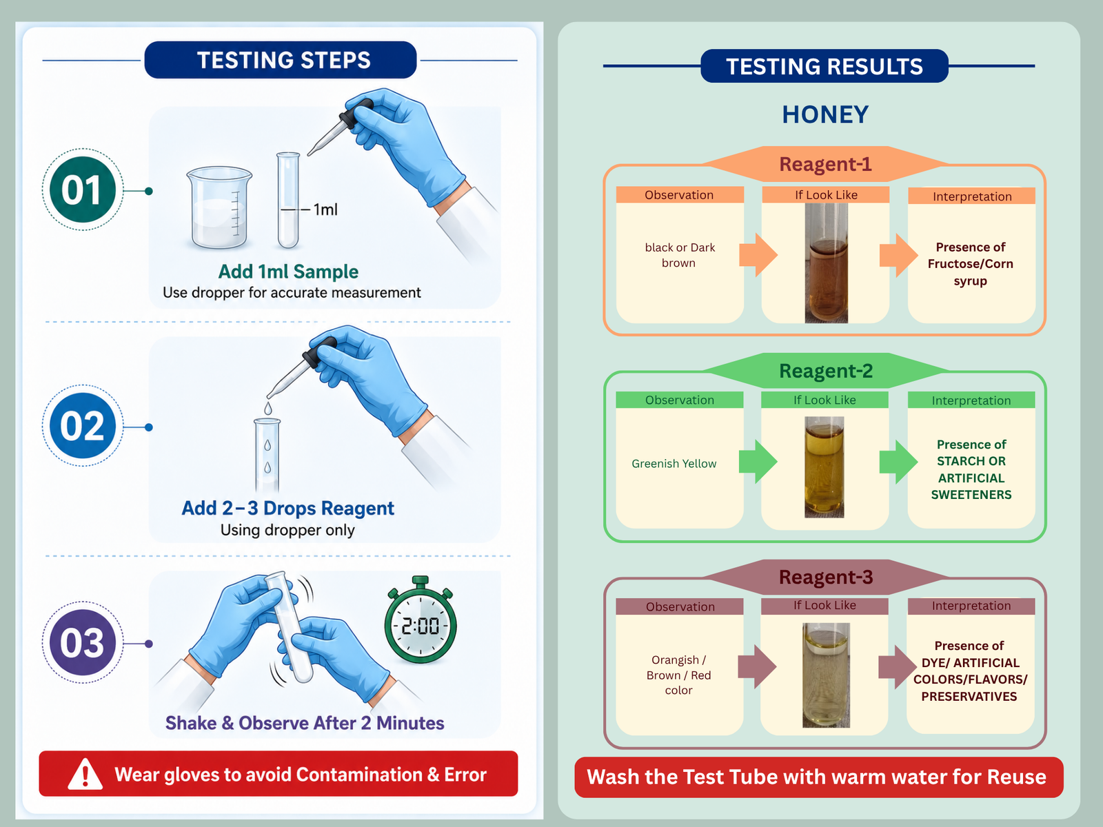 Honey Adulteration Detection Rapid Test Kit - Image 7